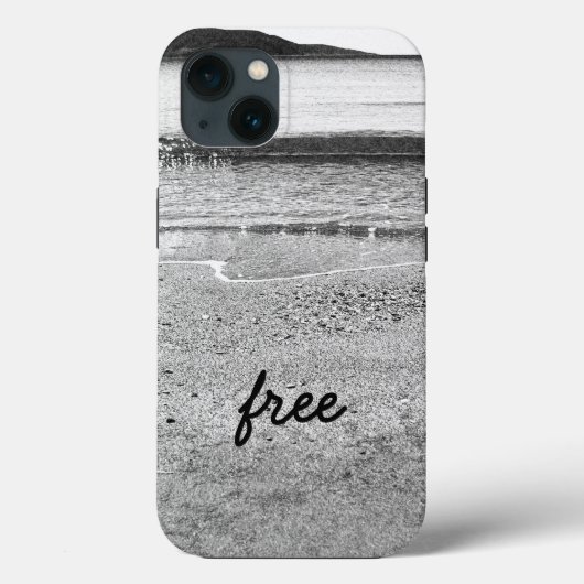 Black and White Sand Beach Case-Mate iPhone Case iPhoneケース (裏面)