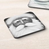 Black and White Santa Claus コースター (左側)