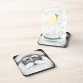 Black and White Santa Claus  コースター