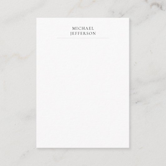 Black and White Simple Modern Design エンクロージャーカード (正面)