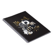 Black and white Singing Goats ink illustration ノートブック (右側)