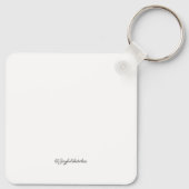 black and white sketch of Mountains キーホルダー (裏面)