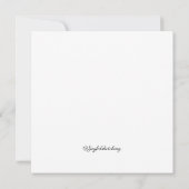 black and white sketch of Mountains サンキューカード (裏面)