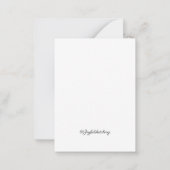 black and white sketch of Mountains ノートカード (裏面)