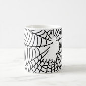 Black and White Spider Web コーヒーマグカップ (中央)