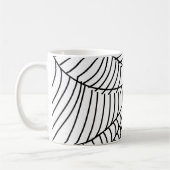 Black and White Spider Web コーヒーマグカップ (左)