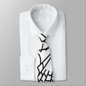 Black and White Spider Web ネクタイ (タイ)