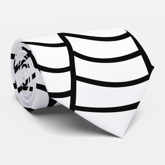 Black and White Spider Web ネクタイ (ロール)