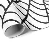 Black and White Spider Web ラッピングペーパー (ロールコーナー)