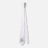 Black and White Spider Web Necktie ネクタイ (正面)