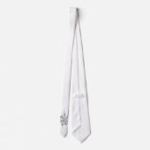 Black and White Spider Web Necktie ネクタイ (裏面)
