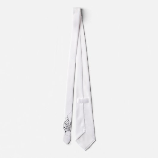 Black and White Spider Web Necktie ネクタイ (裏面)