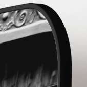 Black and White Spiral Staircase ピックルボールラケット (左詳細)