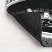 Black and White Spiral Staircase マウスパッド (コーナー)