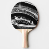 Black and White Spiral Staircase 卓球ラケット (正面)