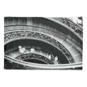 Black and White Spiral Staircase 枕カバー (裏面)