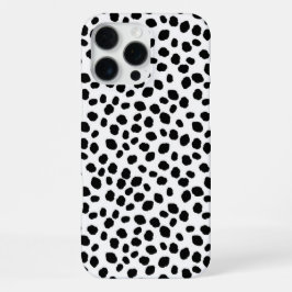 Black and white spotty pattern IPhone case iPhone 16 Pro Maxケース
