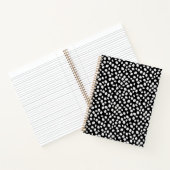 Black and white spotty pattern notebook ノートブック (内部)