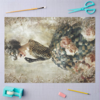 Black and White Spring Portrait Tissue Paper 薄葉紙