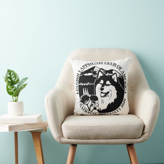 Black and White Square Pillow クッション (椅子)