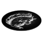 Black and White Squirrel Art カッティングボード (角)