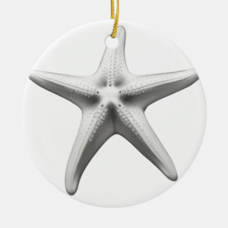 Black and White Starfish セラミックオーナメント