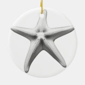 Black and White Starfish セラミックオーナメント (裏面)