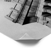 Black and White Statue of Liberty Wall Poster ポスター (角)