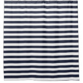 Black And White Stripe  シャワーカーテン (正面)