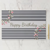 Black And White Stripe Paper Placemat ペーパーパッド (インサイチュ)
