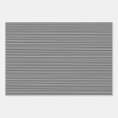 Black and white stripe simple Christmas holiday ラッピングペーパーシート (正面2)