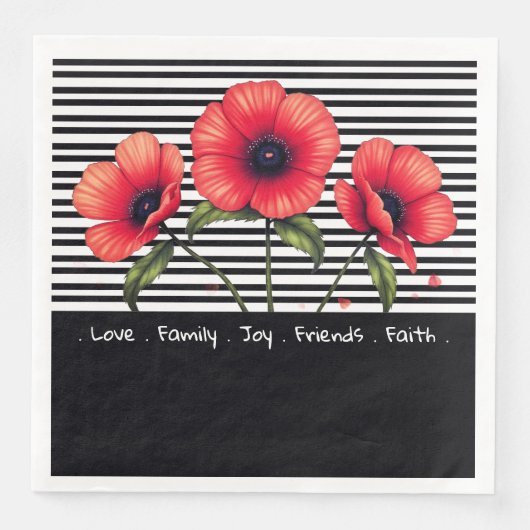 Black And White Stripe With Red (正面)