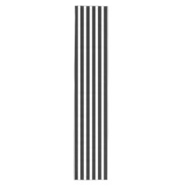 Black and White  Striped ミディアムテーブルランナー