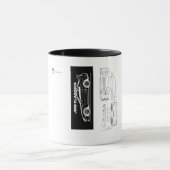 Black and White Supra Mug | Piston & Thread マグカップ (中央)
