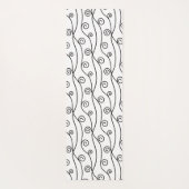 Black and White Swirls ヨガマット (裏面)