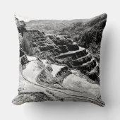 Black and White Symphony of the Banaue Rice Terrac クッション (正面)