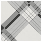 Black and white tartan, buffalo plaid, tiles, tile ファブリック (クローズアップ)