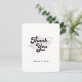 Black and White Tassel Thank You Card サンキューカード (スタンド正面)