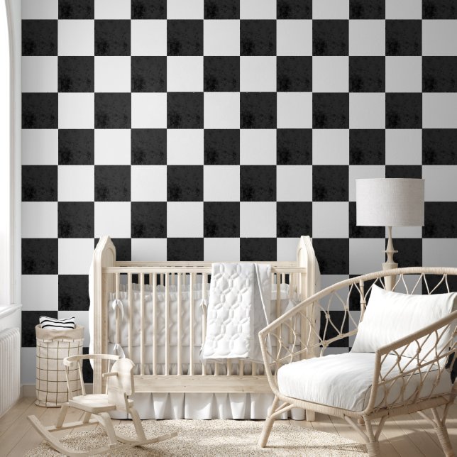 Black And White Texture Retro Checkered  壁紙 (キッズ)