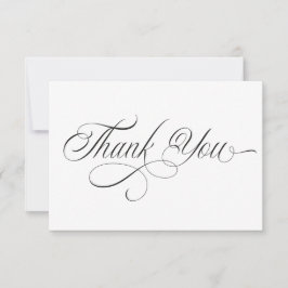 Black and white Thank You Card サンキューカード