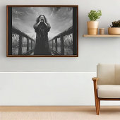 Black and White The Scream インスパイア Artwork(悲鳴のアートワー ポスター