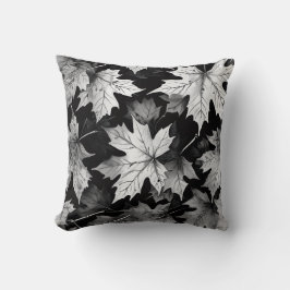 Black and White Throw Pillow クッション
