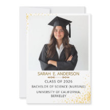 Black and white Trendy Modern Photo graduation