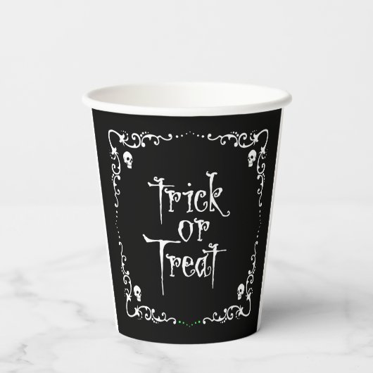 Black and White Trick or Treat  紙コップ (裏面)