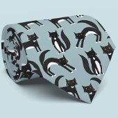 Black and White Tuxedo Cats ネクタイ