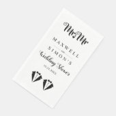 Black and white tuxedo two grooms gay wedding (コーナー)