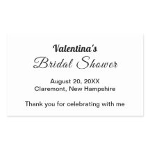 Black and White Typography Bridal Shower