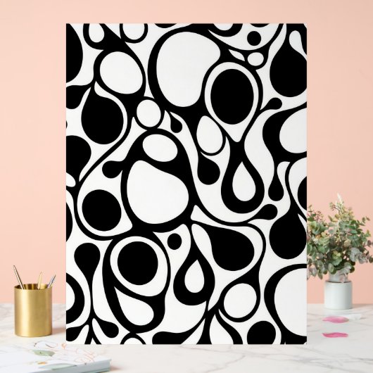 Black and white wall poster アクリルサイン (ウェディング)