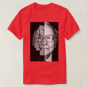 Black and white WArren Buffet Entrepreneur quote 1 Tシャツ (デザイン正面)