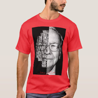 Black and white WArren Buffet Entrepreneur quote 1 Tシャツ